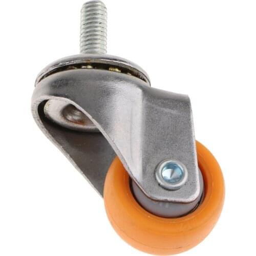 Rubber Swivel Caster Wheels Furniture Trolley For Factory Business Shops