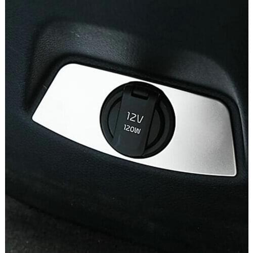 Stainless steel decorative patch for USB panel of car rear charger For KIA Sportage R 2018 2019