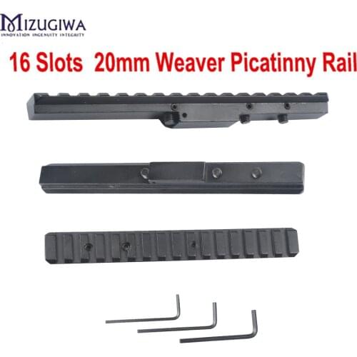Tactical Hunting Mosin Nagant M44 M91/30 M38 M39 Top Picatinny Rail Scope Mount With 16 Slots For Rear Sight Scope Mount Base