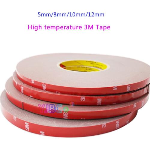 33M/lot 3M high temperature Tape 5/8/10/12 mm Automobiles For Double Side Adhesive Tape Car Exterior Tape Car Stickers