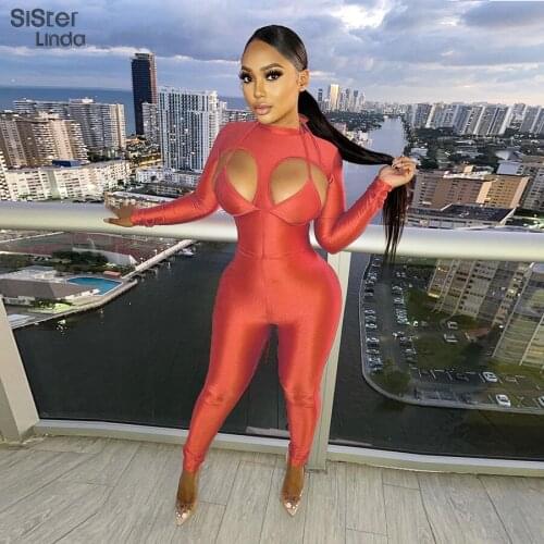 Women Sexy Bodycon Cut Out Hole Strap Bra Skinny+Jumpsuit Two Piece Outfits Casual Activewear Streetwear Female Stretch Clothing