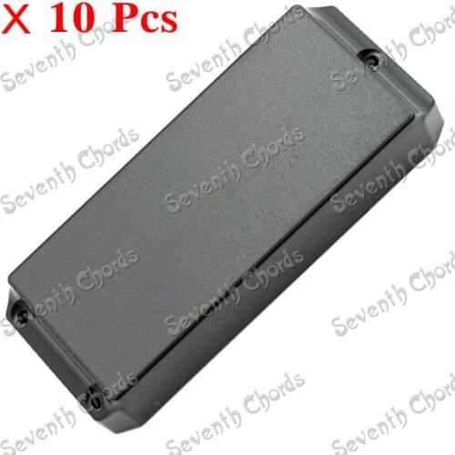 10 Pcs Black Sealed Closed Type Electric Bass Guitar Pickup Covers (3 Screw hole) Bass Pickup Covers