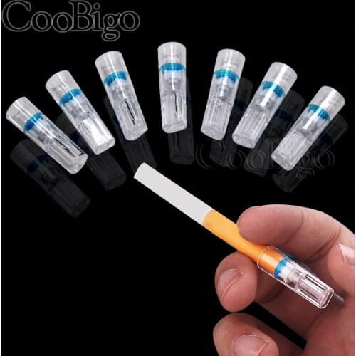 100Pcs Disposable Cigarette Holder Smoking Filter Reduce Tobacco Tar Filtration Cleaning Holder Healthy Smoking Accessories