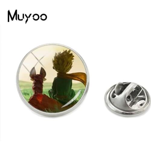 2018 New Arrival Fashion Vintage The Little Prince Fox Pictures Mens Lapel Pins Retro The Little Prince Butterfly Fashion Pins