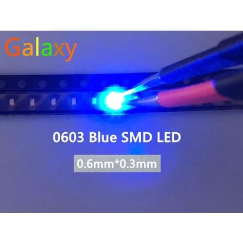 300PCS/lot Small BLUE lamp beads 0603 SMD LED 0603 BLUE Light-emitting diodes 460-470nmFree Shipping