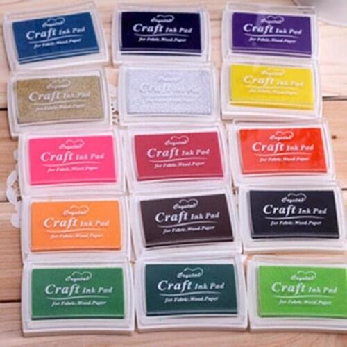 8 colors DIY Scrapbooking Vintage Crafts Ink pad Colorful Inkpad Stamps Sealing Decoration Stamp Fingerprint Scrapbooking
