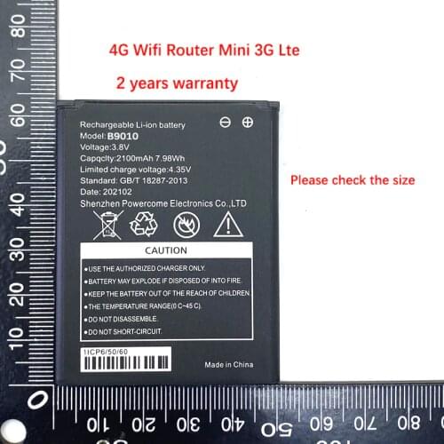 2100mAh B9010 Battery For B9010 4G Wifi Router Mini 3G Lte MIFI Router Hotspot Modem High Quality