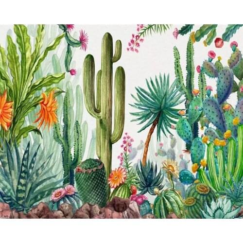 JMINE Div 5D cactus flower Full Diamond Painting cross stitch kits art High Quality Plant 3D paint by diamonds