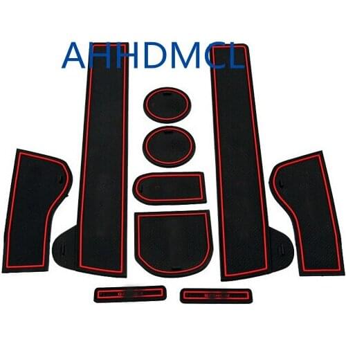 Car Anti-Dirty Pad Door Groove Gate Slot Cup Armrest Storage Pad Mat For Nissan Qashqai 2008 2009 2010 2011 2012 2013 2014 2015