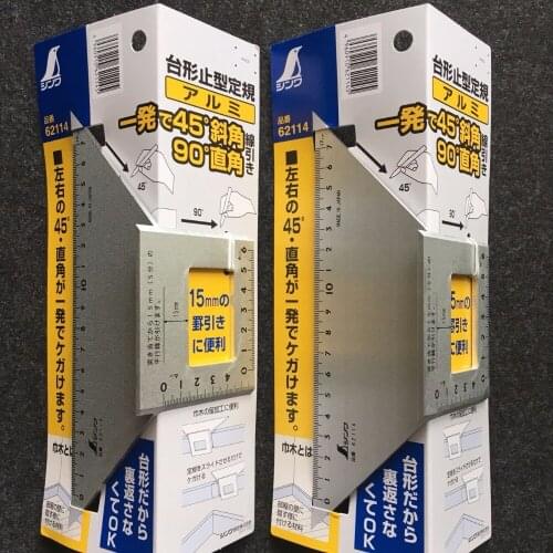 Free shipping 1pc Woodworking Multifunctional trapezoidal ruler,carving wood tools,measuring tool 62114