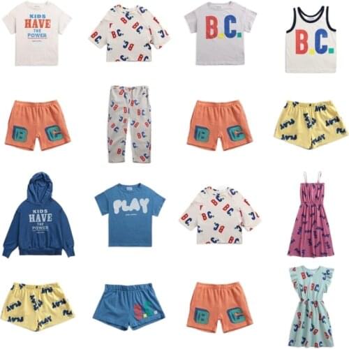 Kids Boys Girls Sets bobo 2021 Summer Fashion Stripe Two-piece Stripe Letters Short Sleeve T-shirts and Pants Children Suits