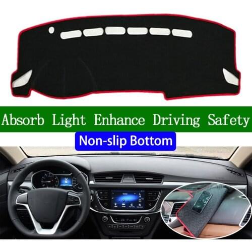 For GEELY EMGRAND EC7 2017-2018 Non-slip Bottom Dashboard Cover Car Decals Car Stickers Interior Car Accessories
