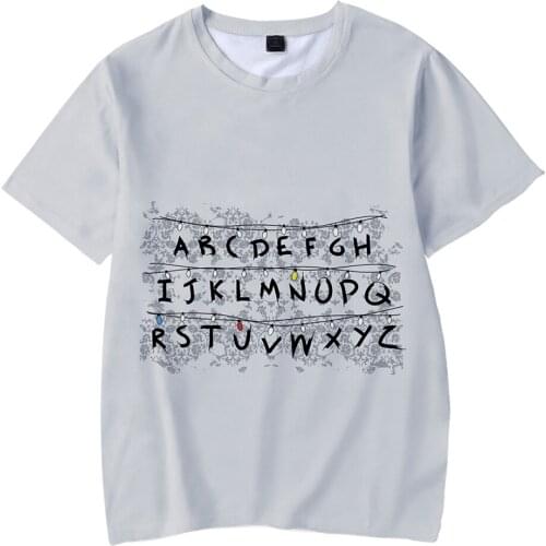 Stranger Things Kids Tshirt Boy Girl Fashion Print T Shirt Summer Cotton O-neck Child Short Sleeve T-shirt Casual Comfort Tshirt