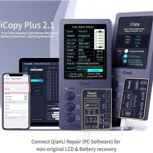 ICopy Plus 2.1 for iPhone LCD Screen Sensitization EEPROM Photosensitive Vibrator Read-Write Recover Programmer Original Color