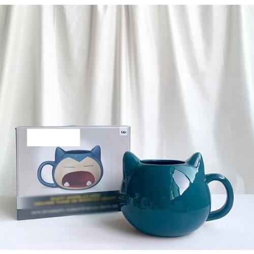 2021 New Pre-Sale Cartoon Animal Face Anime Ceramic Mug Milk Tea Drink 901-1000ml Large Capacity Gifts For Boys And Girls