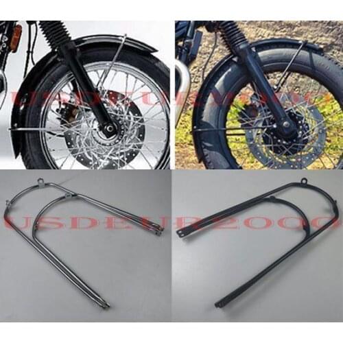 Mudguard Front Wheel Fender Stay Bracket for Triumph Bonneville T100 T120 Thruxton 900 1964-2015 64-15 Chrome Black