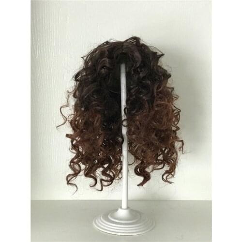 Fashion Curly hair Wig for 22inch Silicone Reborn Baby Doll Long Curly hair for 48-55cm Reborn Doll DIY Doll Hair Wig