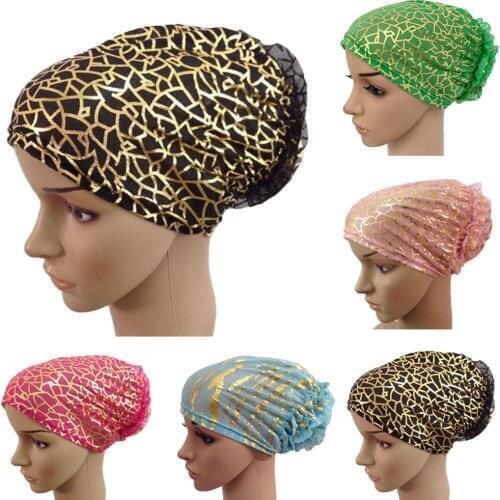 Muslim Women Flower Underscarf Turban Hat Islamic Beanie Bonnet Hair Loss Cover Inner Caps Amira Headscarf Wrap Cover Headwear