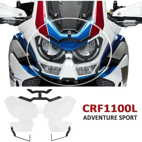 Motorcycle Headlight Guard Headlamp Protector Cover Off Road Compatible for Honda Twin CRF1100L Adventure Sports 2020 2021