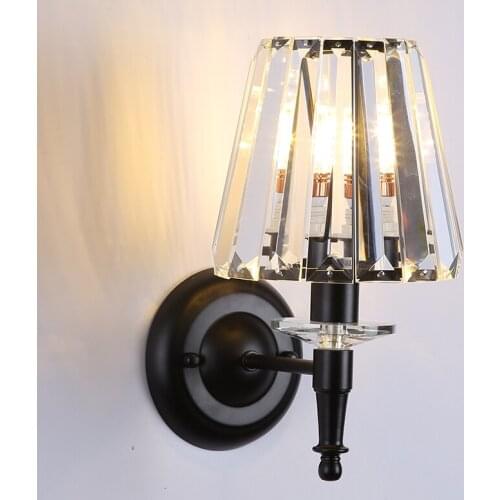 Bedroom Bedside Wall Lamp Simple Postmodern Aisle Corridor Stairs Living Room Background Wall Nordic Luxury Crystal Lighting