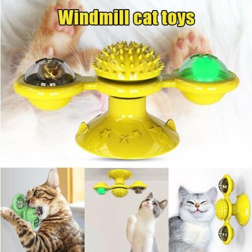 New cat toy Turntable Teasing Interactive cat toys interactive with Catnip Cat Scratching Tickle Pet ball toys Cat Supplies
