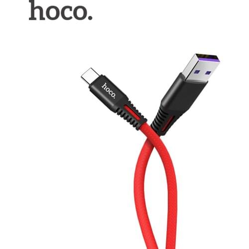 HOCO Original 5A Quick Charger Cable USB Type-C For Huawei Mate 10 9 P10 Charging Cable For QC 3.0 Charger USB C Type-C Cable