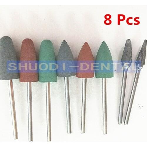 Dental Resin Base Acrylic Polishing Burs Kit Polish Polisher Rotary Dental Lab Laboratory Tool Dentist Polish Tool Materials