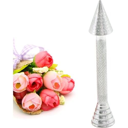 Stainless Steel Sticks Cone Holder Cake Piping Rod Icing Cream Flower Roses Cake Decoration Tools Baking Pastry Tools