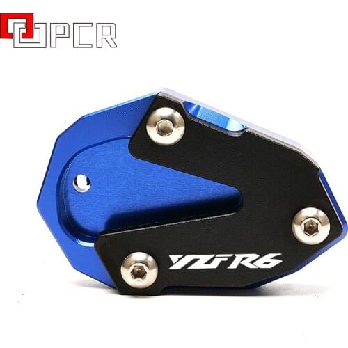 Fits For YAMAHA YZF R6 YZF-R6 2017 2018 2019 Motorcycle Aluminum Foot Enlarger Foot Side Stand Extension