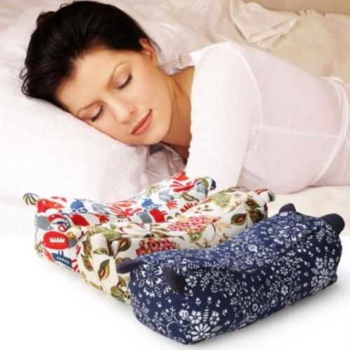 Whole Buckwheat Pillow Buckwheat Husk Stuffed Comfortable Neck Pillow Traditional Adult Coarse Cloth Tiger Healthy Sleeping Pill