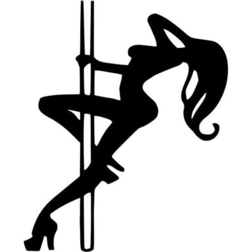 Sexy Stripper Pole Dancer JDM Vinyl Decal Sticker Window