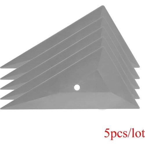 5pcs Triangle Plastic Silver Squeegee 5A73