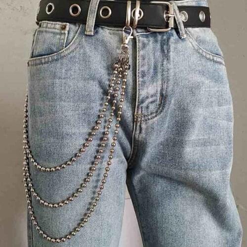 Women HipHop Key Chain for Pant Jeans Punk Rock Trousers Chain Street Hipster