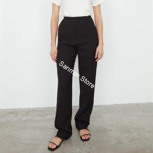 Two Colors Womens Trousers New Casual High Waist 2020 New Zipper Lady Long Pants
