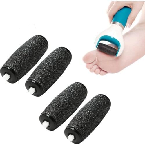 1/2/4PCs Foot Care Tool Heads Pedi Hard Skin Remover Refills Replacement Rollers for Scholls File Feet Care Dead Skin Tools