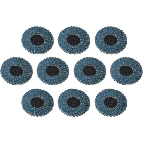 10Pcs Flap Discs 50mm 2 Inch Sanding Discs 60 Grit Grinding Wheels Sander Blades For Angle Grinder Wood Abrasive Tools