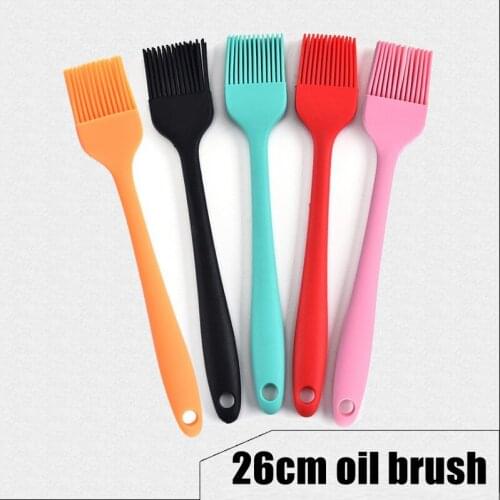 26cm Silicone BBQ Oil Brush High Temperature Oil Baking Brush Kitchen Barbecue Baking Tools Butter Pastry Brush