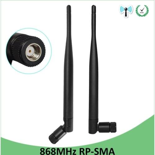 5pcs 868MHz 915MHz Antenna 5dbi RP-SMA Connector GSM 915 MHz 868 MHz antena outdoor signal repeater antenne waterproof Lorawan