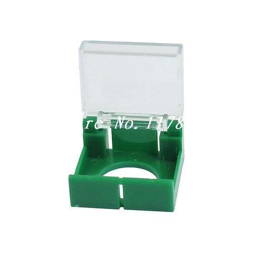 Emergency Push Button Switch Green Clear Protector Cover 16mm