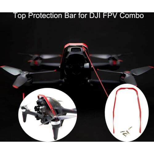 For DJI FPV Combo Drone Top Protection Bar Aluminum Alloy Bumper Guard Protector Accessories Kits for DJI FPV Aircraft Accessory