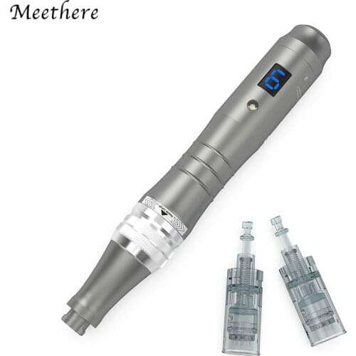 Dr Pen Ultima M8 With 10 pcs Cartridges Wireless DermaPen Skin Care Kit Microneedle Home Use Beauty Machine