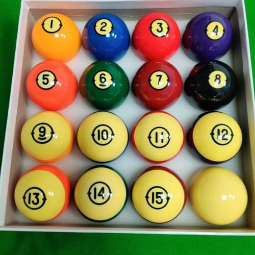 57.25mm Pool balls 16pcs full set of 2 1/4inch Billiards pool cue balls accessories