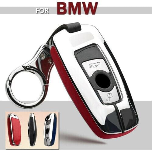 Zinc Alloy+Leather Car Key Case Cover for BMW 520 525 f30 f10 F18 118i 320i 1 3 5 7 Series X3 X4 M3 M4 M5 Car Protect Key Shell