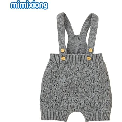 Baby Spring Autumn Rompers Clothing Sleeveless Newborn Infant Boys Girls Knitted Jumpsuits Outfits 0-24M Kids Overalls One Piece