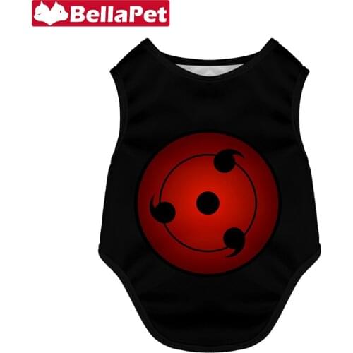 Designer Dog Clothes for Small Dogs Clothes Vest Costume Clothing for Dog Accessories French Bulldog Akatsuki Sharingan Vest