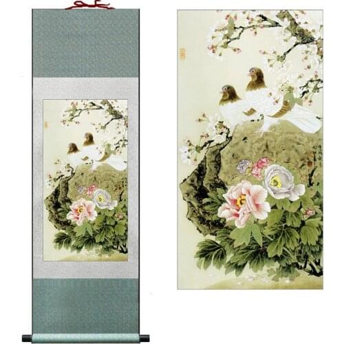 Dove painting Birds of peace Super quality traditional Chinese Art Painting Home Office Decoration Chinese painting