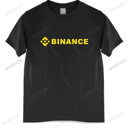 Cotton Tshirt mens summer Tops Men tshirt Short sleeve Binance T Shirt Crypto T Shirt Man Brand T-shirt Bigger size