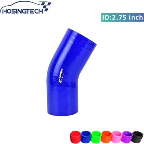HOSINGTECH-high quality factory price 70mm 2.75" blue flexible 30degree silicone elbow hose