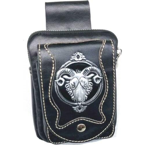 Motorcycle Bike Really leather Side Bag Tool Luggage Saddlebag Storage For Harley Honda Kawasaki Yamaha Suzuki Ducati KTN