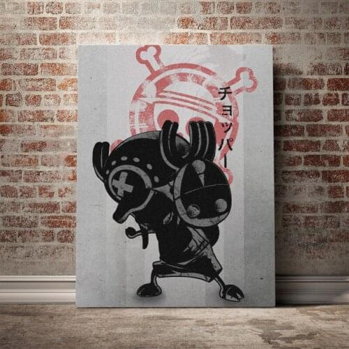 Modular Wall Art Canvas One Piece Paintings Pictures Tony Chopper Prints Poster Anime Figure Home Decor For Living Room No Frame